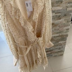 Zimmerman Australian designer dress ivory color in size 1